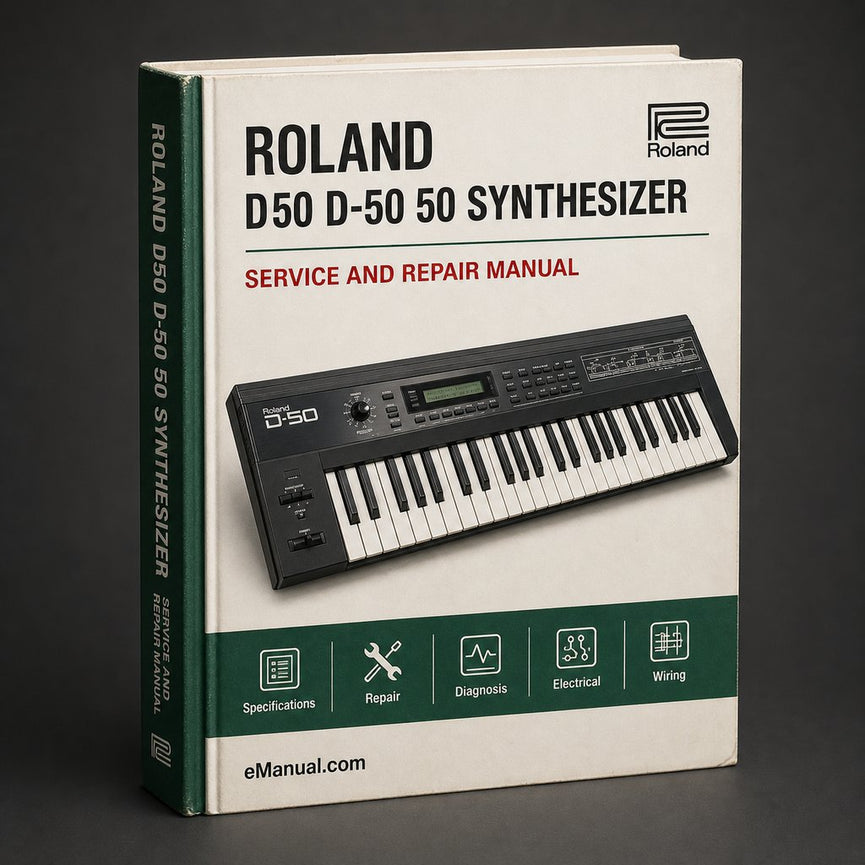 Roland d50 d-50 d 50 synthesizer complete Service Manual PDF
