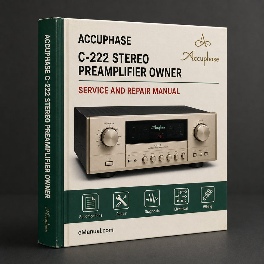 Accuphase C-222 Stereo Preamplifier Owner Manual PDF