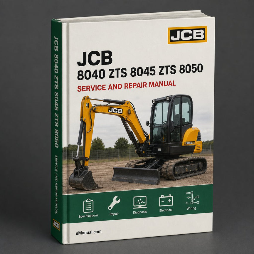 Jcb 8040 ZTS 8045 ZTS 8050 RTS 8050 ZTS Backhoe Loader Operator Manual PDF