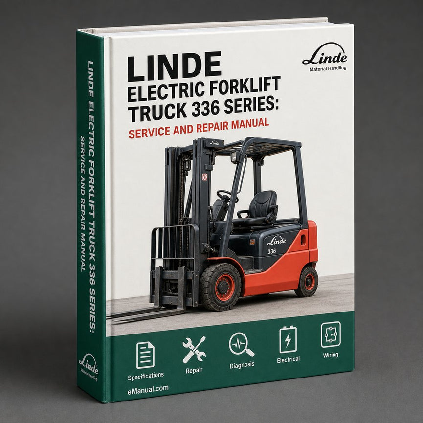 Linde Electric Forklift Truck 336 Series: E20 E25 E30 E20/600 E30/600 Operating Manual (User Manual) PDF