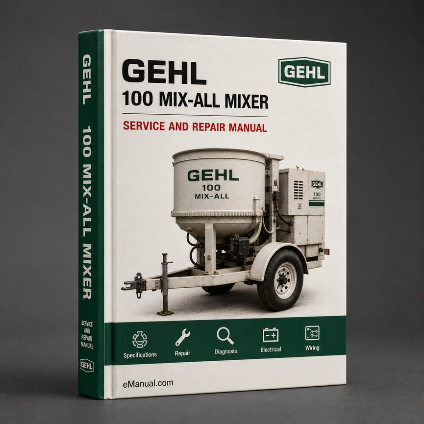 Gehl 100 Mix-All Mixer Parts Manual PDF