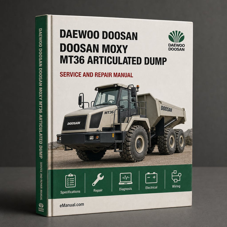 Doosan Moxy MT36 Articulated Dump Truck Service Repair Workshop Manual PDF