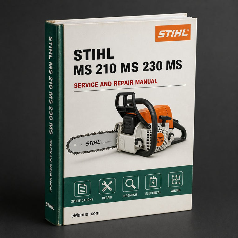 Stihl MS 210 MS 230 MS 250 Chainsaw Full Service & Repair Manual PDF