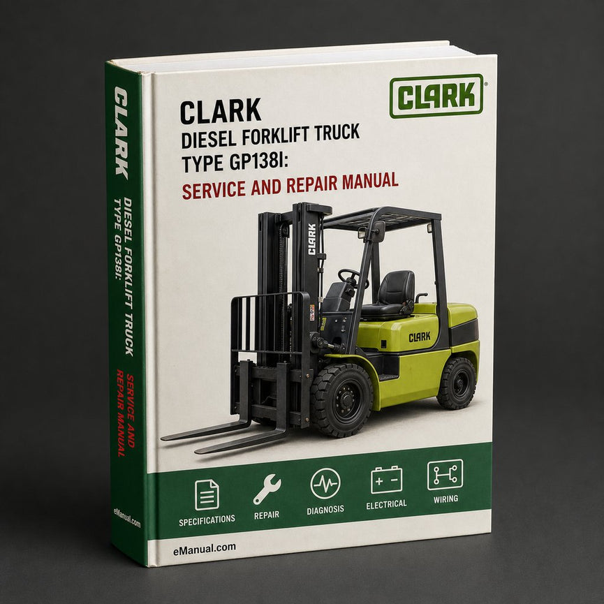 Clark Diesel Forklift Truck Type GP138I: DCS / DPS17I DPS20I DPS22I DPS25I DPS27I DPS30I Workshop Service Manual PDF