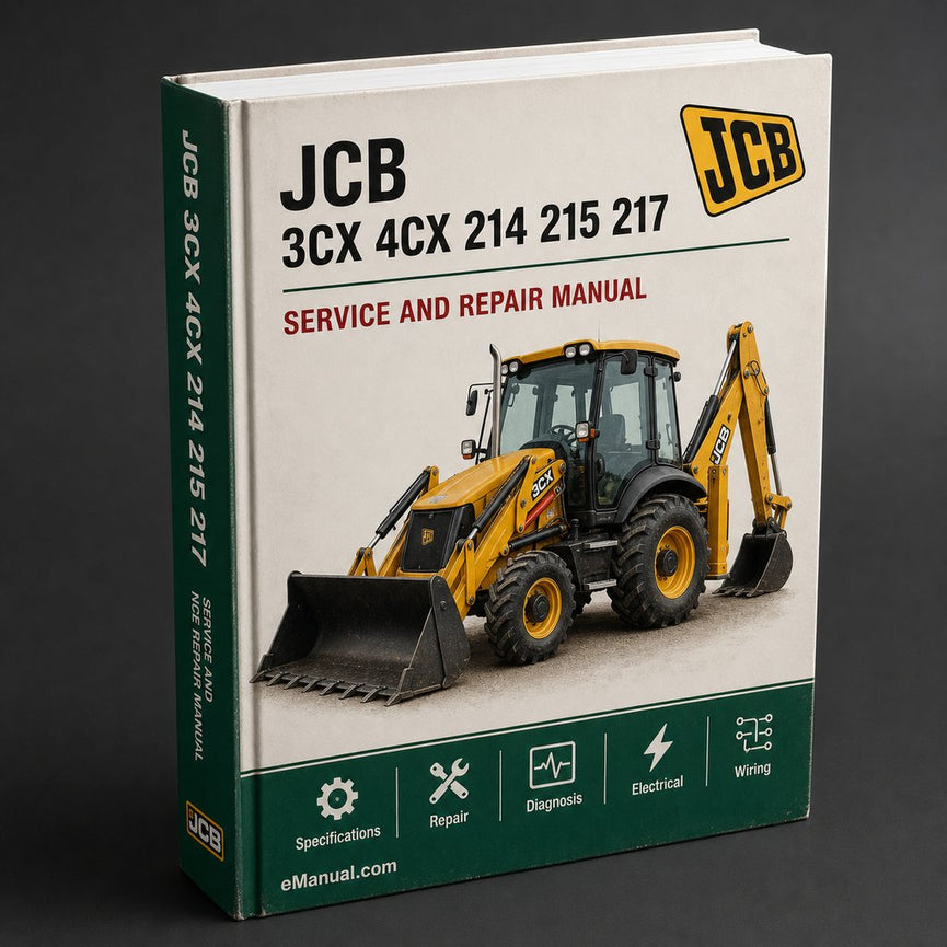 JCB 3CX 4CX 214 215 217 Backhoe Loader Service Repair Manual PDF