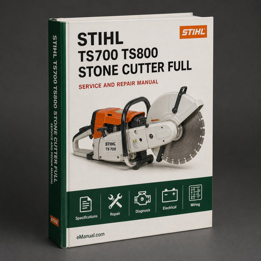 Stihl TS700 TS800 Stone Cutter Full Service & Repair Manual PDF