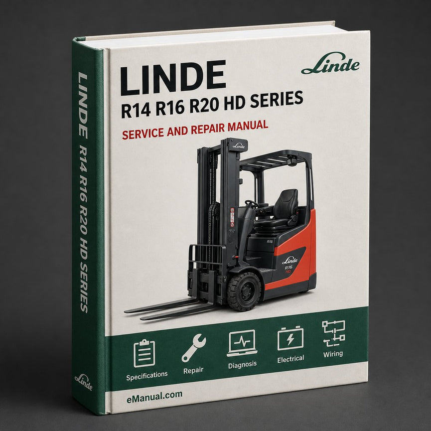 Linde R14 R16 R20 N HD Series 115 Electric Reach Truck Complete Workshop Service Repair Manual PDF