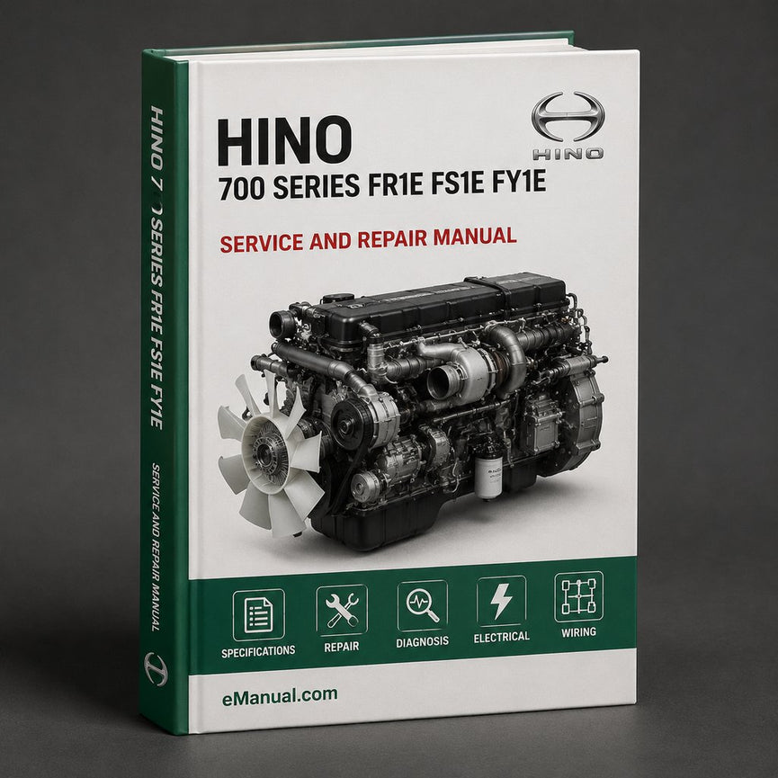 Hino 700 Series FR1E FS1E FY1E SH1E SS1E ZS1E Engine E13C & Chassis Complete Workshop Service Repair Manual PDF