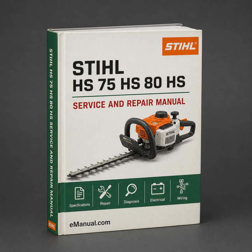 Stihl HS 75 HS 80 HS 85 & BG 75 Service Repair Shop Manual PDF