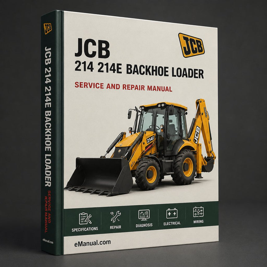 JCB 214 214E Backhoe Loader Workshop Repair Service Manual PDF