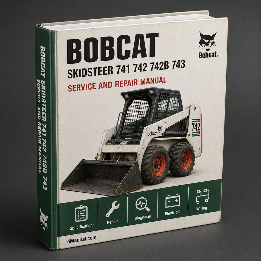 Bobcat skidsteer 741 742 742B 743 743B 743DS Service Repair Manual