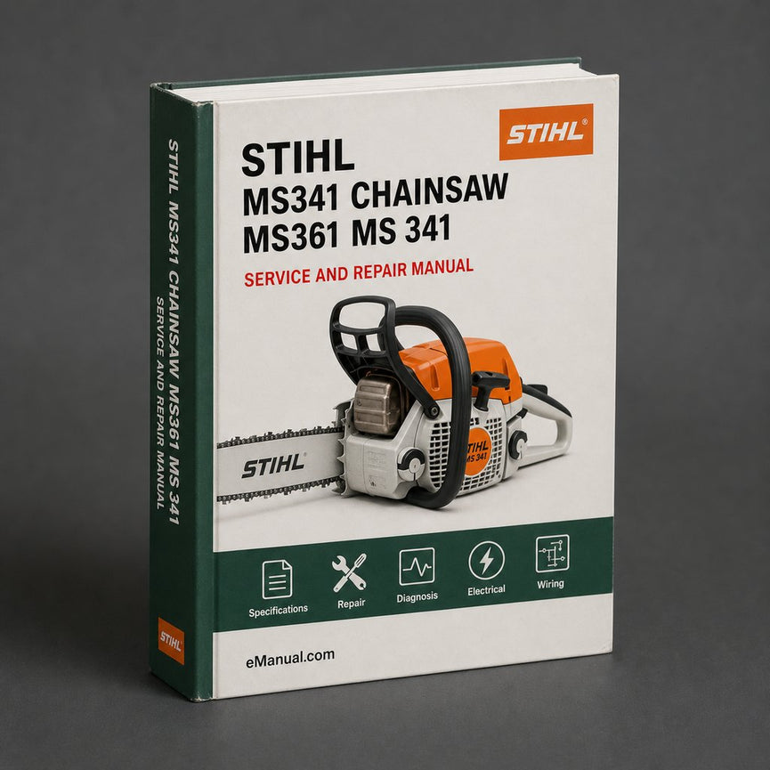 STIHL MS341 CHAINSAW MS361 MS 341 361 Service Workshop Manual Parts List PDF