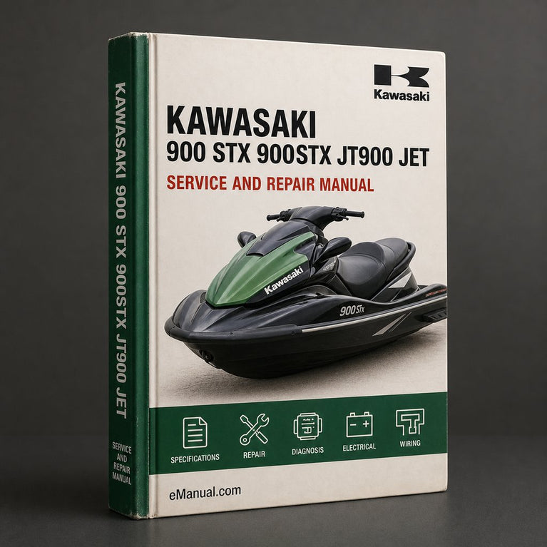 Kawasaki 900 STX 900STX JT900 Jet Ski Complete Workshop Service Repair Manual 1997 1998 1999 2000 PDF