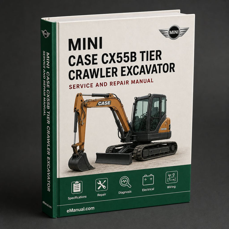 Case CX55B Tier 4 Mini Crawler Excavator Illustrated Parts Catalog Manual - Improved - PDF