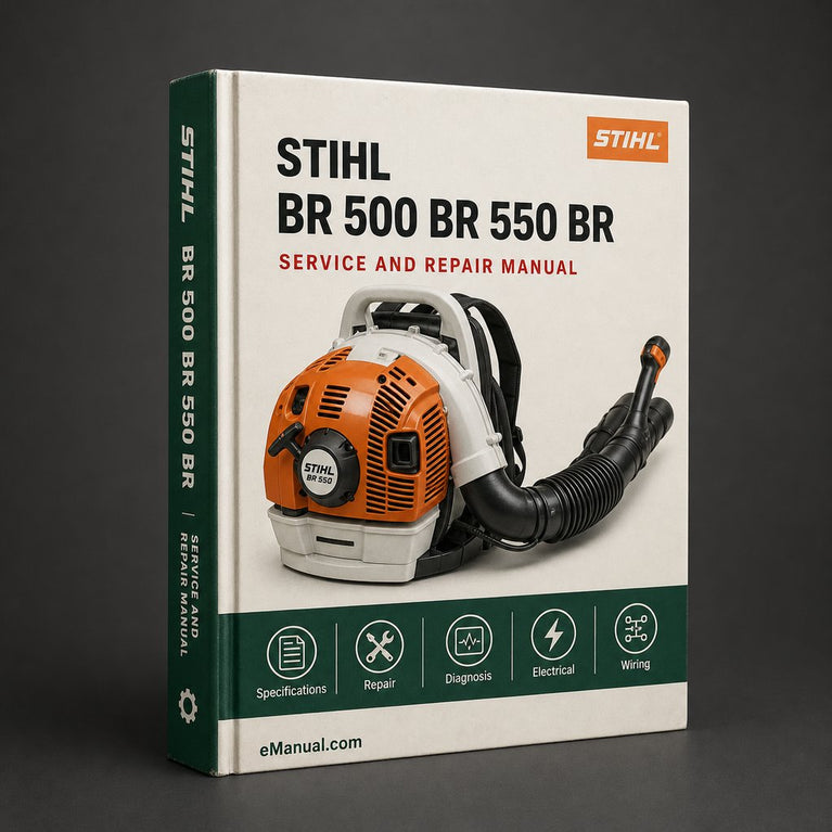 Stihl BR 500 BR 550 BR 600 Blower Complete Workshop Service Repair Manual PDF