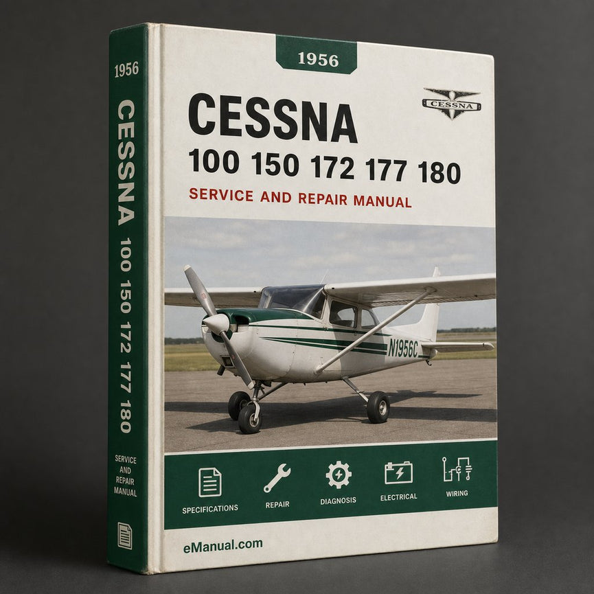 Cessna 100 150 172 177 180 182 185 1956-1962 Service Workshop Manual PDF