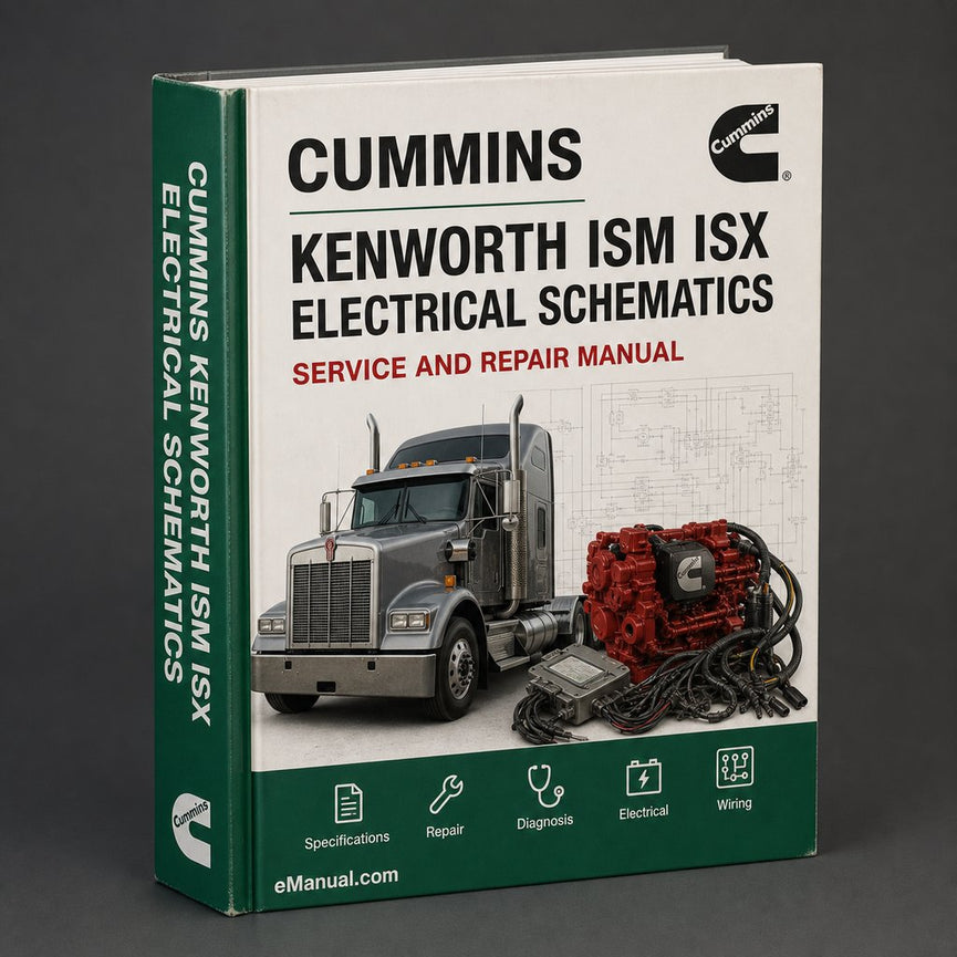 Kenworth Cummins ISM ISX Electrical Schematics Industrial Service Repair Workshop Manual PDF