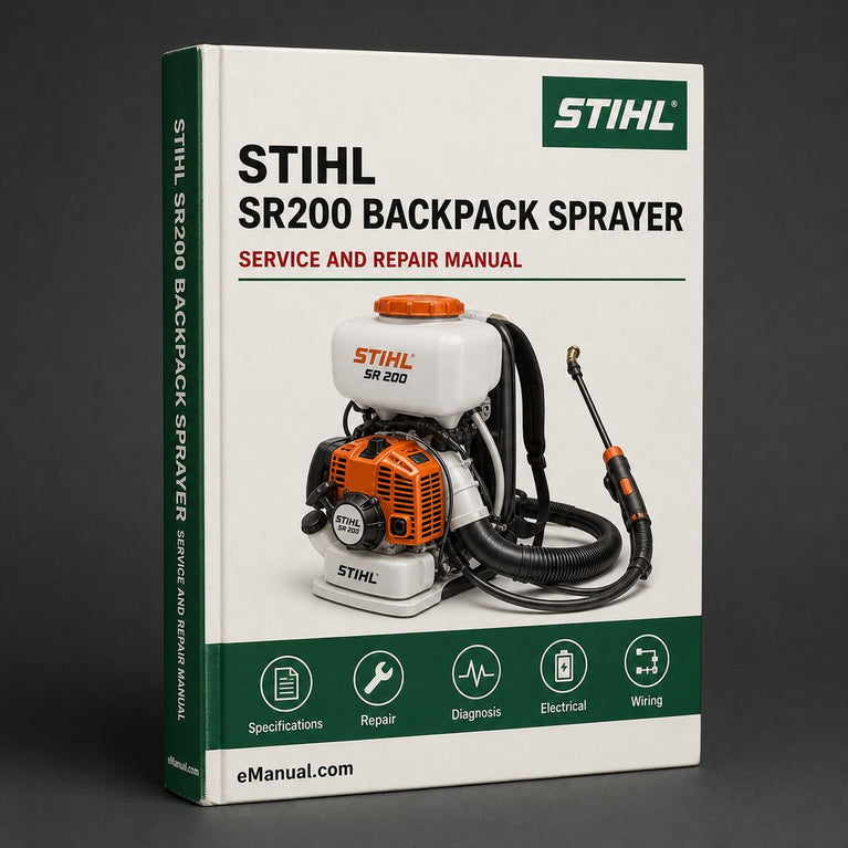 Stihl SR200 Backpack Sprayer Service Repair Workshop Manual PDF