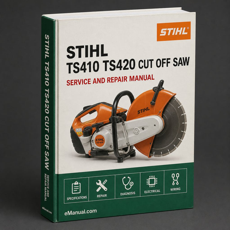 Stihl TS410 TS420 Cut Off Saw Service Repair Workshop Manual PDF