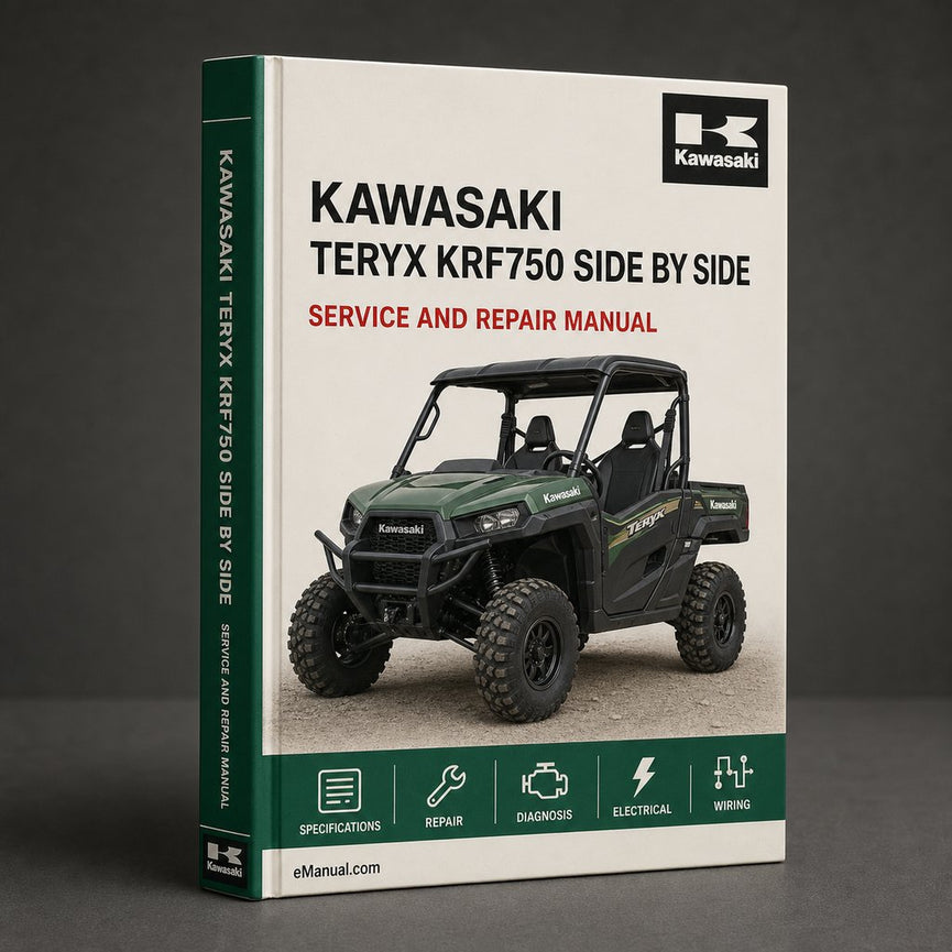 Kawasaki Teryx 2 KRF750 Side By Side UTV Complete Workshop Service Repair Manual 2010 2011 2012 2013 PDF