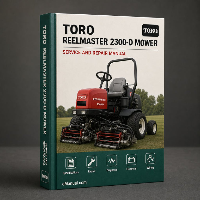 Toro Reelmaster 2300-D Mower Repair Service Manual PDF
