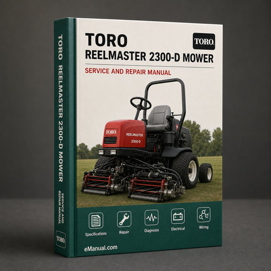 Toro Reelmaster 2300-D Mower Repair Service Manual PDF