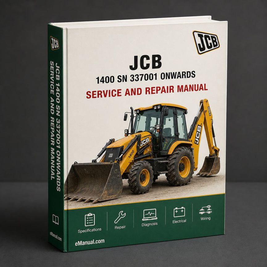 JCB 1400 B SN 337001 Onwards Workshop Service Manual PDF