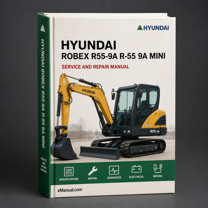 ROBEX R55-9A R-55 9A MINI Excavator Workshop Service Manual PDF