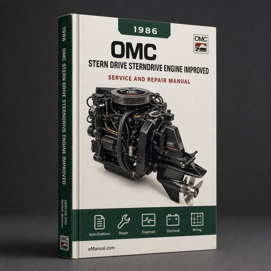 OMC Stern Drive Sterndrive Engine Repair Service Manual 1986-1998 Improved - PDF