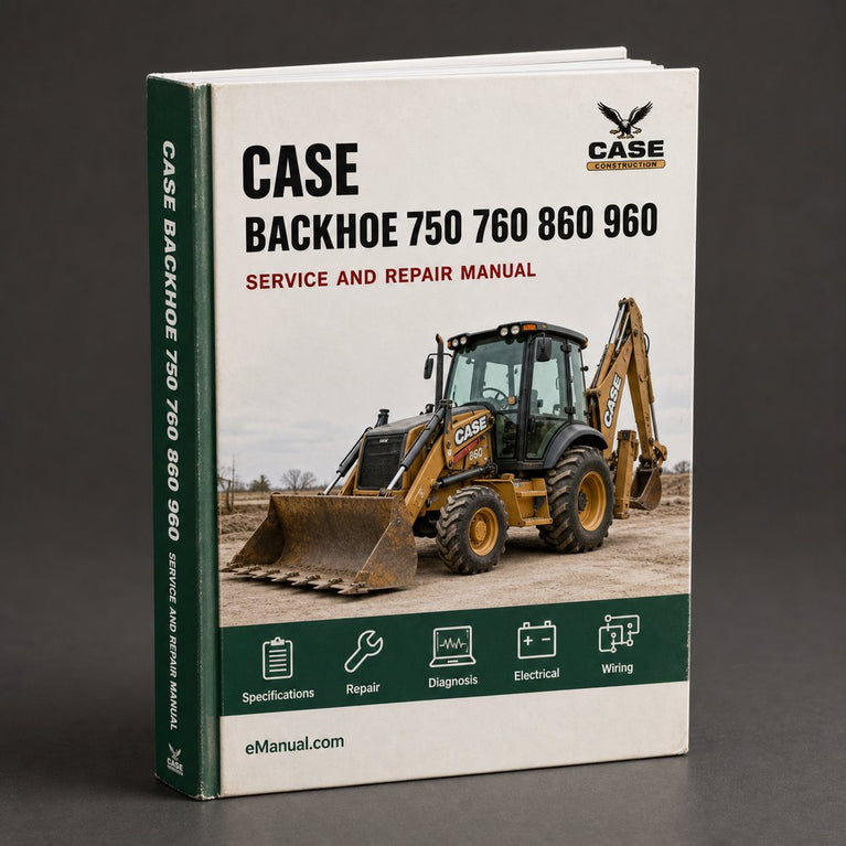 CASE BACKHOE 750 760 860 960 965 Workshop Service Manual PDF