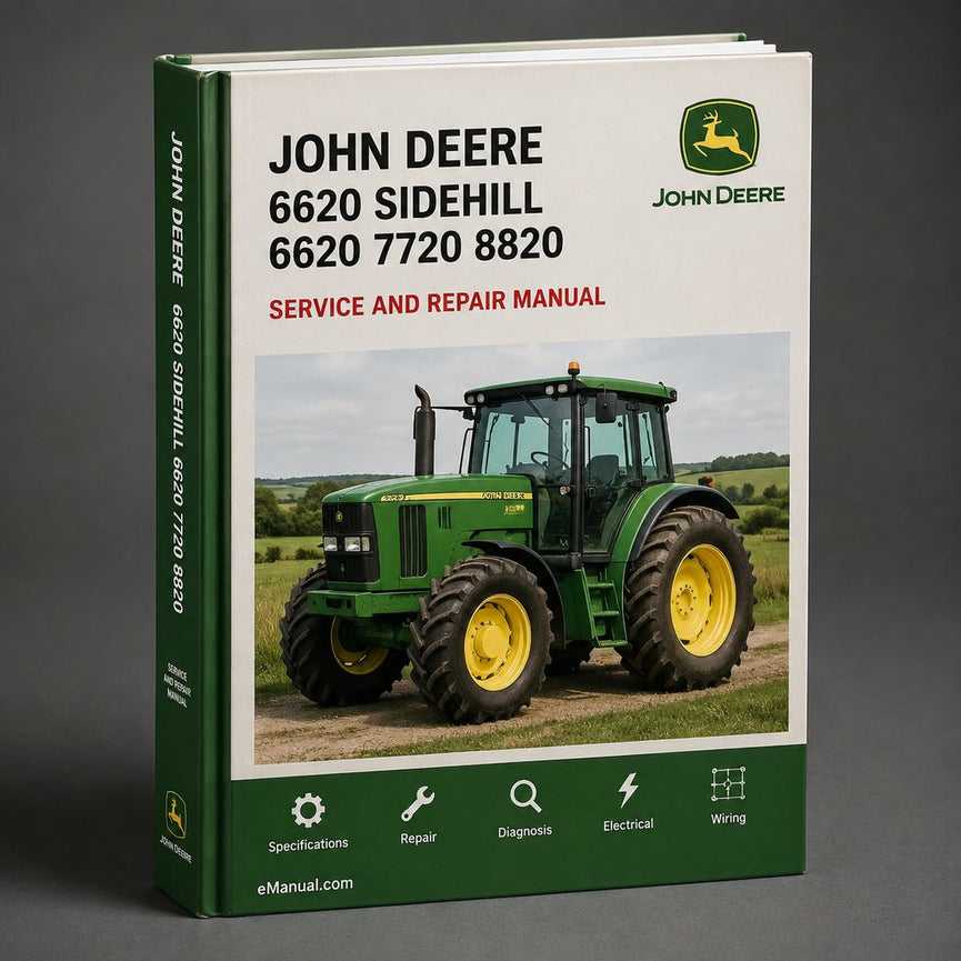 John Deere 6620 Sidehill 6620 & 7720 & 8820 Combines Service Technical Manual(TM1202) PDF