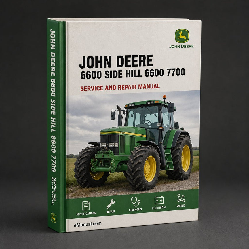 John Deere 6600 Side Hill 6600 7700 Combines Service Technical Manual(TM1021) PDF