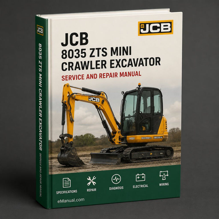 Jcb 8035 Zts Mini Crawler Excavator Parts Catalogue Manual PDF