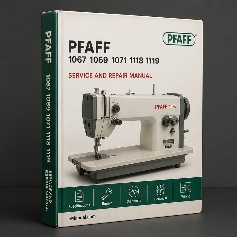 Pfaff 1067 1069 1071 1118 1119 1171 Service Manual PDF