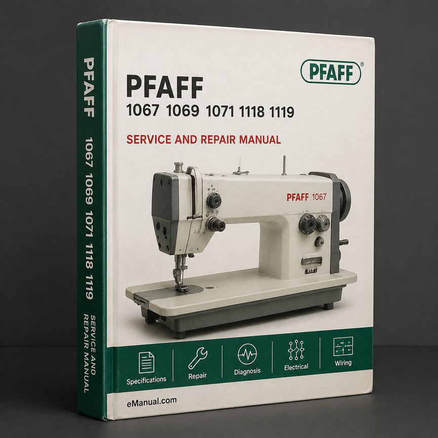 Pfaff 1067 1069 1071 1118 1119 1171 Service Manual PDF