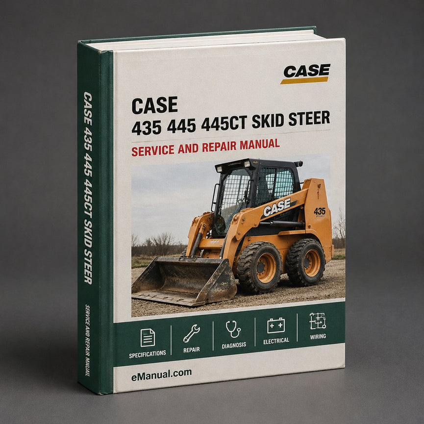 CASE 435 445 445CT SKID Steer Service Repair Manual PDF
