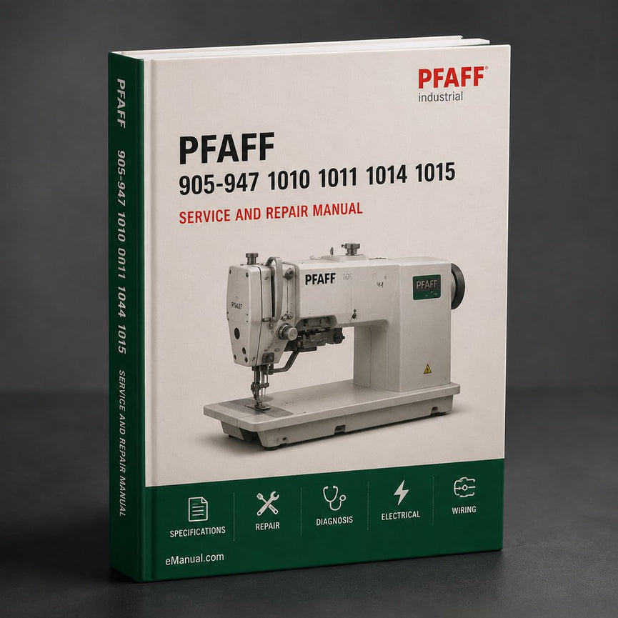 PFAFF 905-947 1010 1011 1014 1015 1019 Service Manual PDF