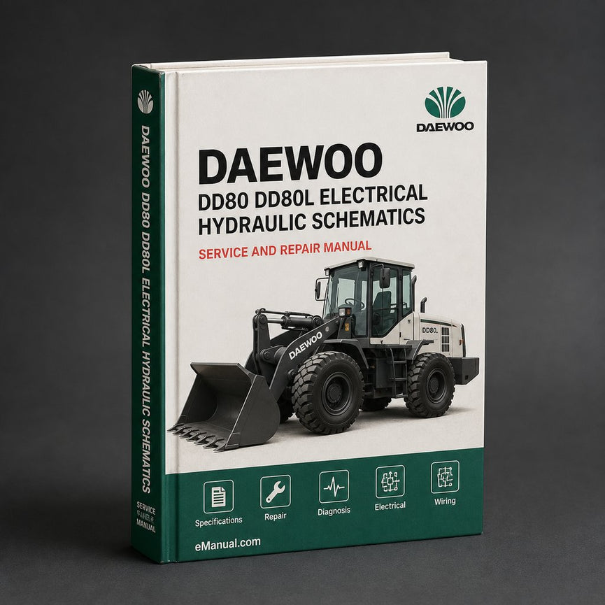 DAEWOO DD80 DD80L Electrical HYDRAULIC SCHEMATICS Manual PDF