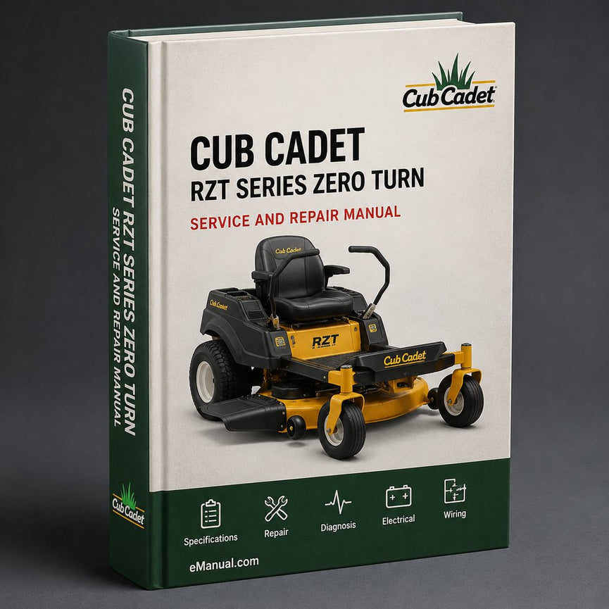 Cub Cadet RZT Series Zero Turn Factory Service Repair Manual PDF