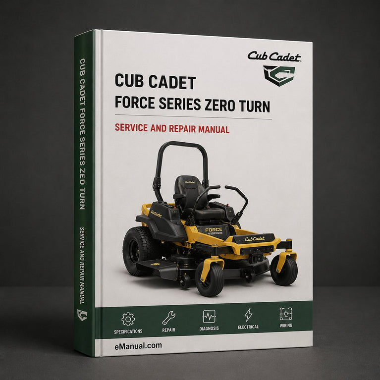 CUB CADET Z FORCE Series ZERO TURN Workshop Manual PDF