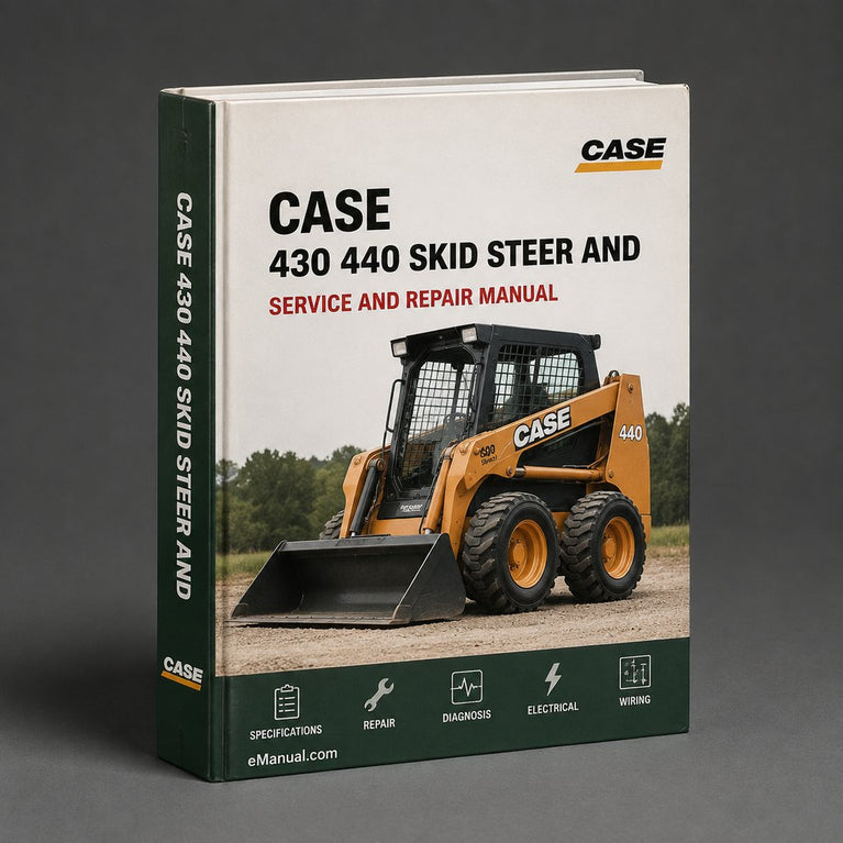 CASE 430 440 SKID STEER And 440CT Compact TRACK Loader MECHANICAL And PILOT CONTROL Machines Service Repair Manual PDF