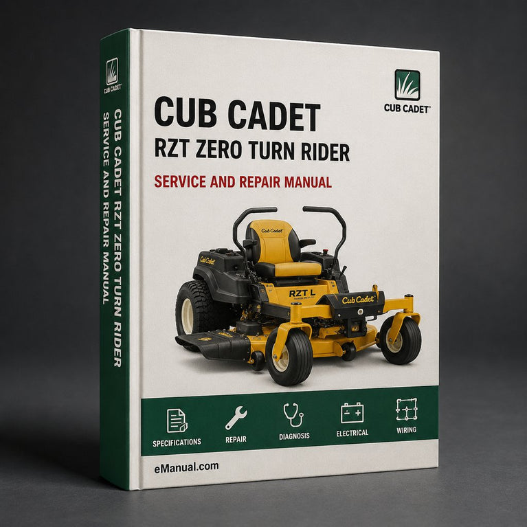 Cub Cadet RZT Zero Turn Rider Service Repair Manual PDF