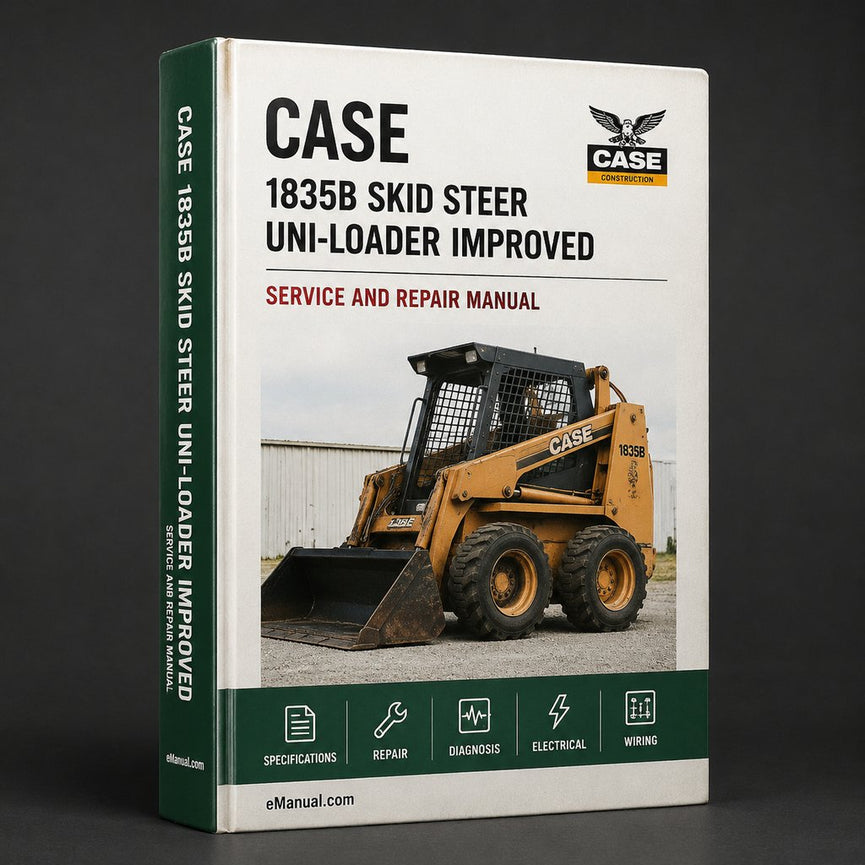 Case 1835B Skid Steer Uni-Loader Factory Service Repair Manual - Improved - PDF