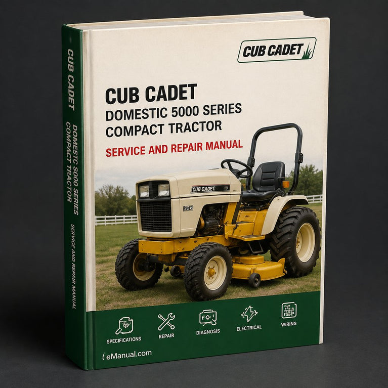 Cub Cadet Domestic 5000 Series Compact Tractor Service Repair Manual