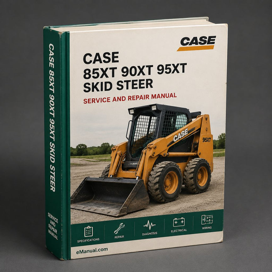 Case 85XT 90XT 95XT Skid Steer Complete Workshop Service Repair Manual PDF