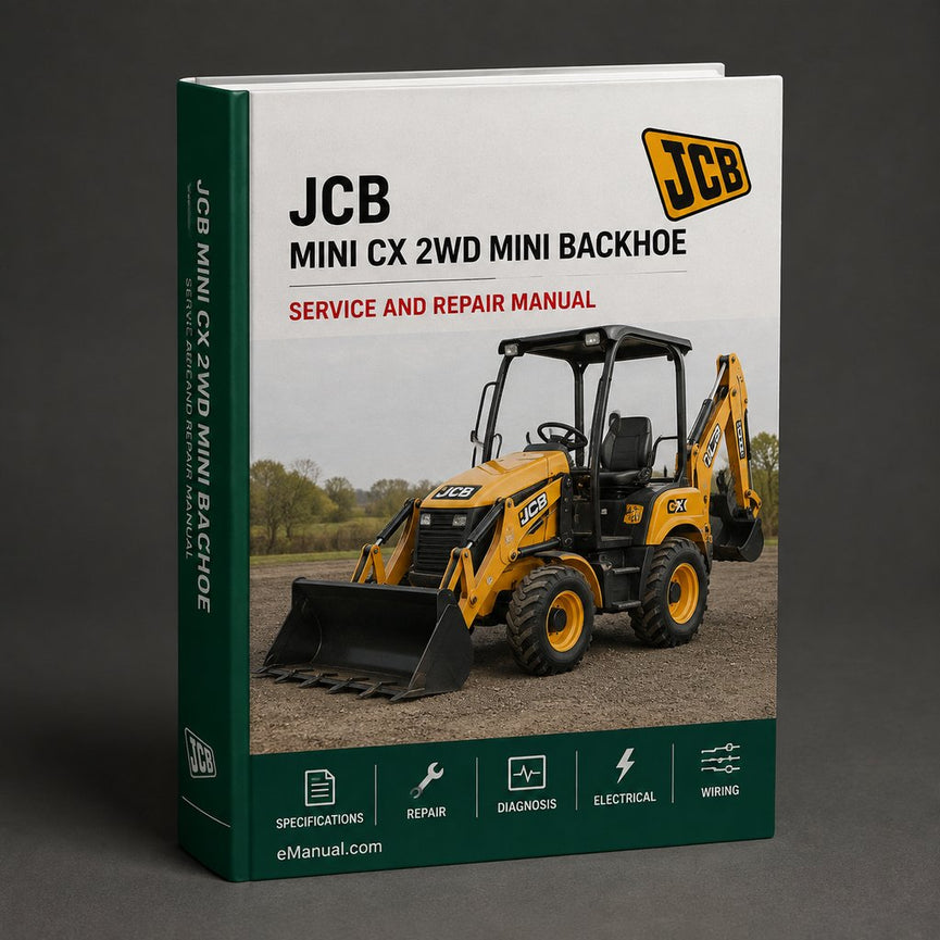 JCB MINI CX 2WD MINI BACKHOE Parts Catalog Manual #1 PDF