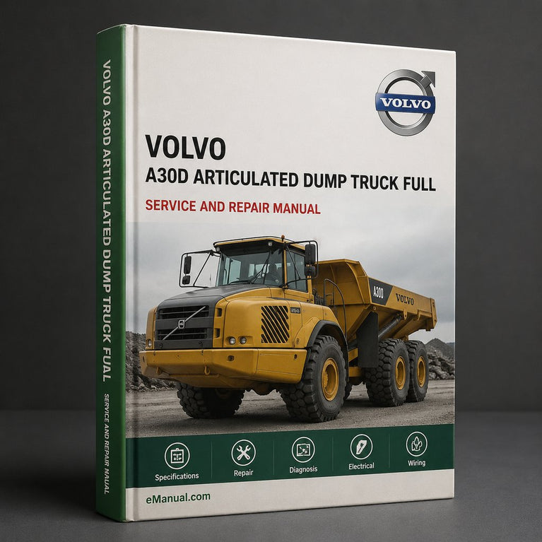 Volvo A30D Articulated Dump Truck Full Service & Repair Manual PDF