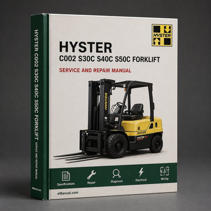 Hyster C002 (S30C S40C S50C) Forklift Service Repair Workshop Manual PDF