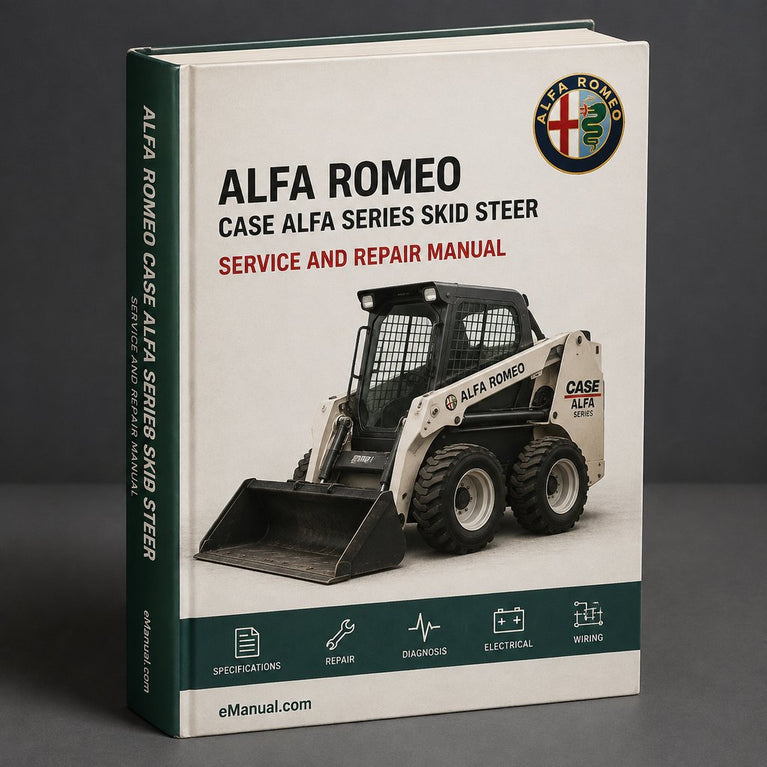 Case Alfa Series Skid Steer Loader SR130 SR150 SR175 SR185 Complete Workshop Service Repair Manual PDF