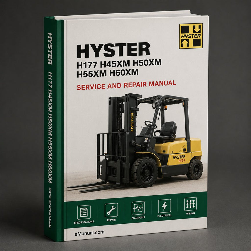Hyster H177 (H45XM H50XM H55XM H60XM H65XM) Forklift Service Repair Manual PDF
